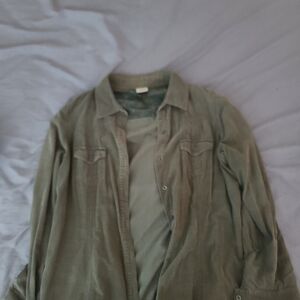 Sonoma Olive Button Down Shirt